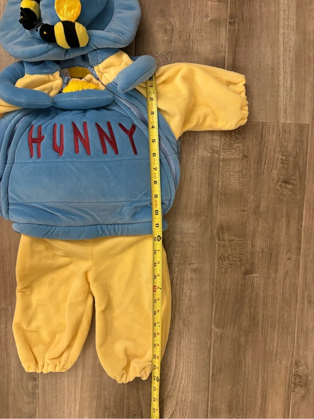 Vintage Disney Store Winnie the Pooh Hunny Pot Baby Costume Size 6-12M - Picture 7 of 9